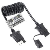 MECMO front view of 4-pin extension showing neat plug benefit