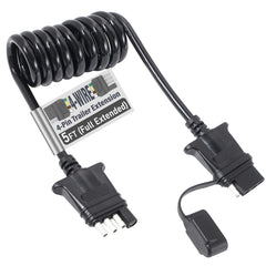 MECMO front view of 4-pin extension showing neat plug benefit