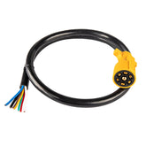 MECMO front view of 7‑pin plug showing secure trailer connection benefit