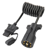 MECMO front view of 7-way to 4-way adapter showing connection benefit