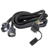 MECMO front connector installed at hitch for easy plug and storage