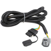 MECMO front harness connector showing connector and secure fit benefit