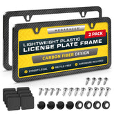 Mega Racer front view of frame fitted on license plate showing sleek look