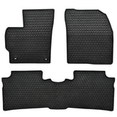 Megiteller front driver floor mat fitted in Prius showing full coverage and protection