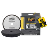 Meguiar's 6" finishing pad front view showing clean surface and professional appearance