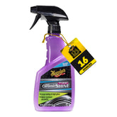 Meguiar's bottle front label showing product name and size, clear product identity benefit