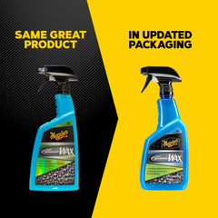 Meguiar's being applied to wet car door demonstrating fast, no-rub use