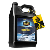 Meguiar's gallon front label showing product identity and benefits