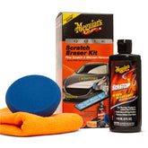 Meguiar's kit front packaging showing complete three-piece solution