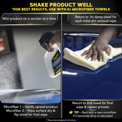 Meguiar's closeup of spray nozzle highlighting even mist and coverage benefit