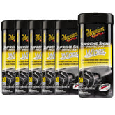 Meguiar's front canister showing brand label and product purpose, quick grab-and-go benefit