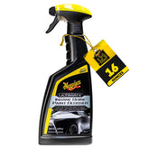 Meguiar's bottle front label showing product name and size for easy identification and shelf appeal