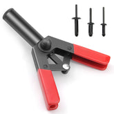 Mejiao rivet gun front packaging showing kit and included rivets for quick identification