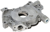 Melling oil pump front view showing mounting points and benefit of direct fit