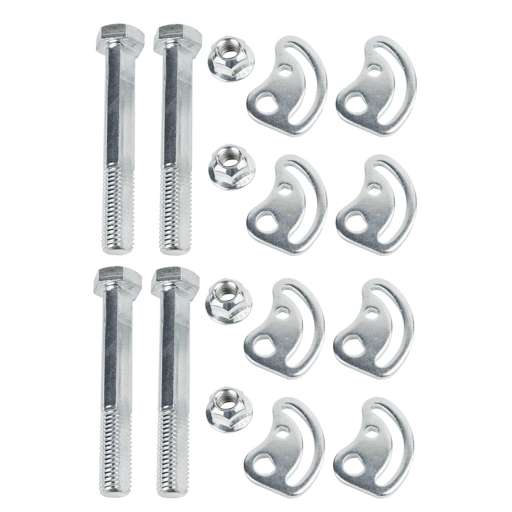 MEMOEO camber bolt kit front packaging showing components and fitment benefits