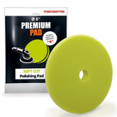 menzerna front view of 6" soft cut pad showing profile and even surface for consistent polishing