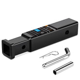 METOWARE front view of 2-to-1-1/4 inch adapter showing receiver fit and strength