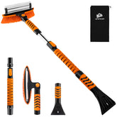 METOWARE front view snow brush showing compact assembled tool and clear benefits