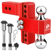 METOWARE hitch front view showing complete assembly and heavy-duty build benefit