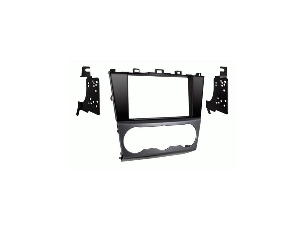 Metra 95-8907HG front panel installed showing gloss black finish and clean radio fit