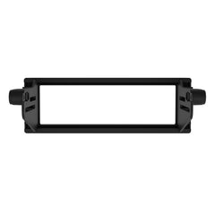 Metra 99-9600 installed with aftermarket single-DIN radio in fairing