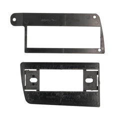 Metra conversion bezel front view showing precise fit and factory finish for clean install