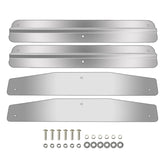 MGWILL front view of 24-inch mud flap weight showing even coverage and reduced spray