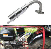 MGWILL exhaust front view showing compact race-ready shape and fit benefit
