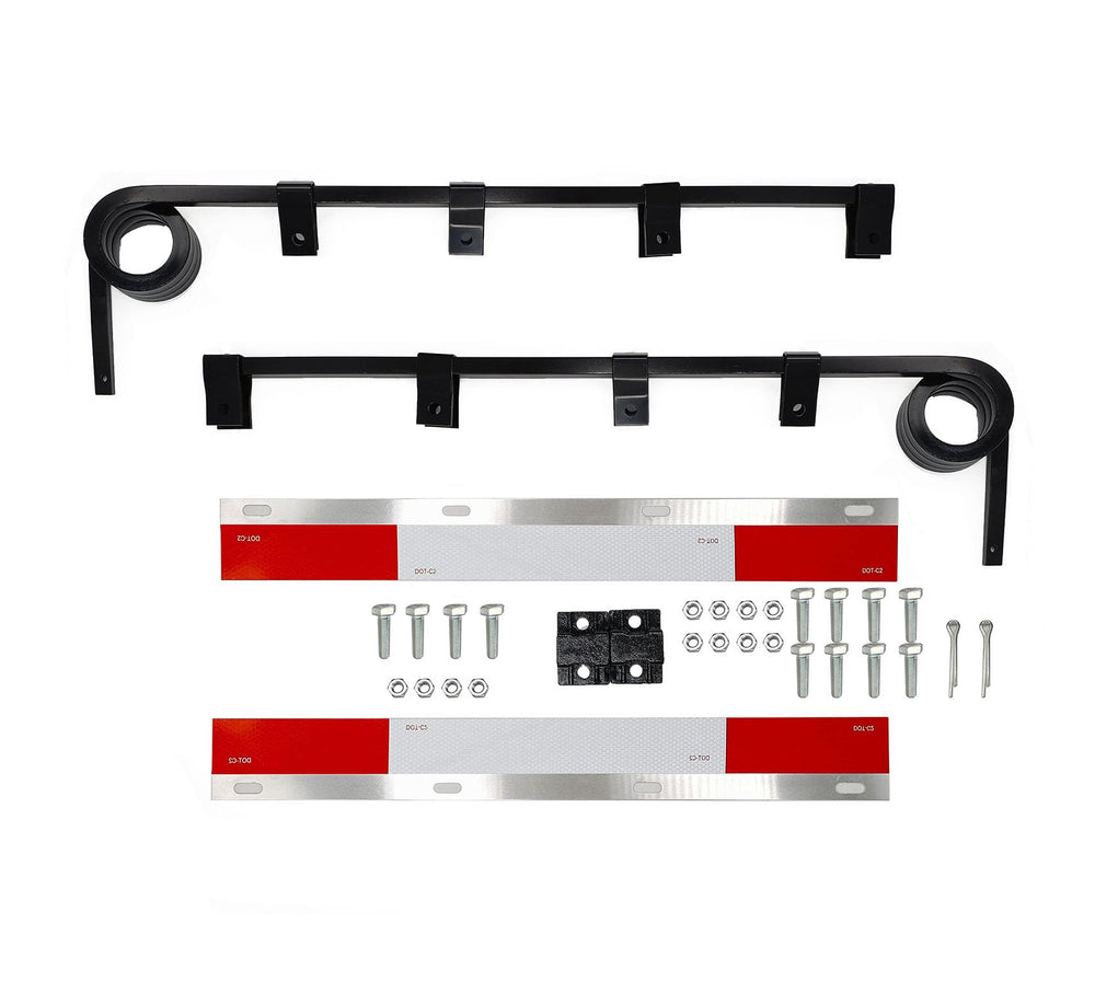 MIAOKUI front view hanger showing durable steel and low-profile mount benefit