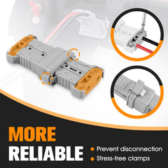 micrl cable clamp and strain relief protecting crimps and reducing cable stress for longevity