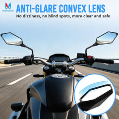 MICTUNING hawk-eye side profile highlighting sturdy steel stem benefit