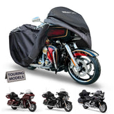 mieapond front view on Harley showing full coverage and weather protection
