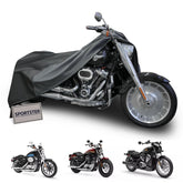 mieapond cover front view on Harley Sportster showing full fit and protection