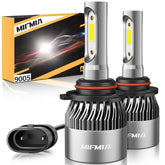 MIFMIA 9005 HB3 front view showing bulb face and bright output benefit