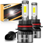 MIFMIA front view of twin 9005/HB3 bulbs showing packaging and features