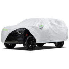 Migaven front view cover on Suburban showing full protection and curb appeal