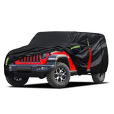 Migaven front view on Jeep Wrangler showing tailored fit and protection