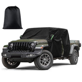 Migaven front view on Jeep Gladiator showing full cab protection and fit