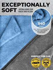 Mighty Cleaner close-up microfiber texture demonstrating plush fibers for gentle cleaning