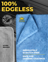 Mighty Cleaner towel drying a car panel fast to reduce water spots