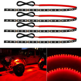 Miisiya front packaging showing 24-inch red LED strips and benefits