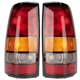 MiKaFex tail light front view showing clear red lens and factory-fit appearance, restores truck looks