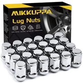 MIKKUPPA front pack of chrome lug nuts showing complete 24-piece set and quality finish