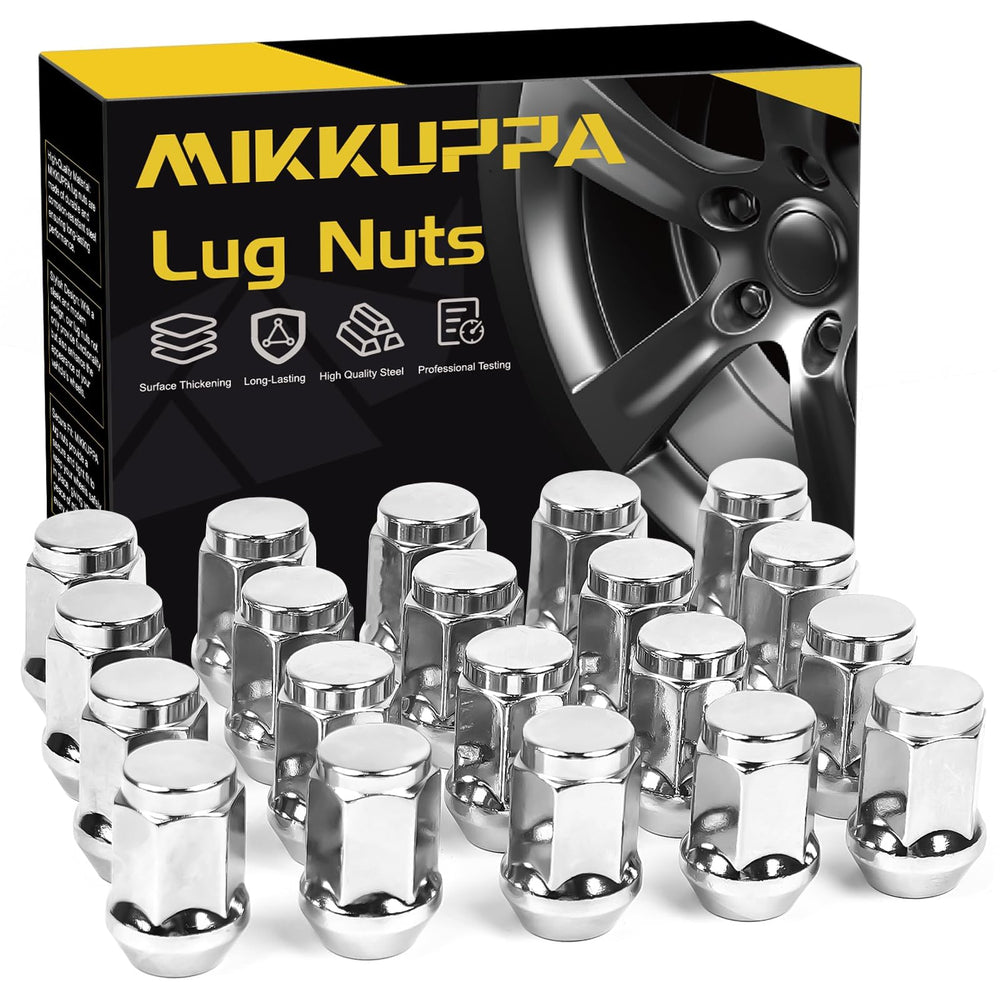 MIKKUPPA front view of lug nut set showing neat packaged finish and reliable replacement fit