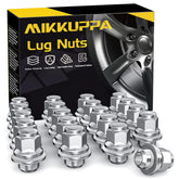 MIKKUPPA front packaging showing complete lug nut set and fitment benefits