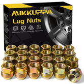 MIKKUPPA front view of 24-piece lug nut kit showing complete set and packaging