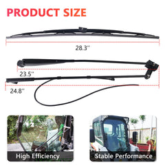 MIKODA wiper blade rubber detail highlighting sealed edge for consistent wiping performance