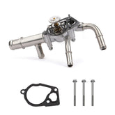 MILIPARTS front view of thermostat housing showing complete assembly and fit