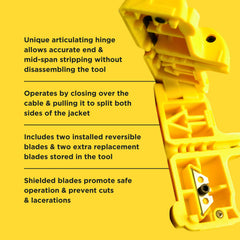 Miller MB04 spare blades stored in handle for quick replacement and uptime
