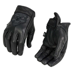 Milwaukee Leather front view showing glove fit and protective profile